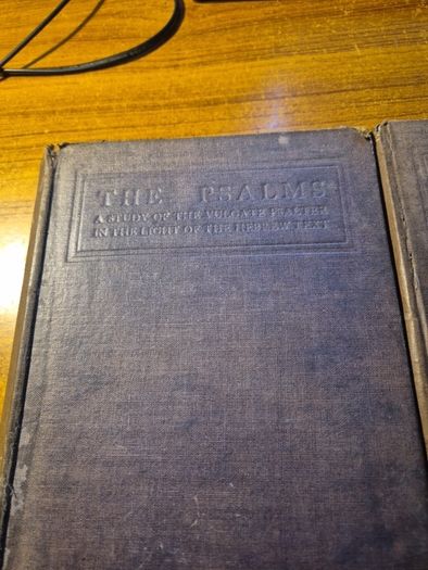 1926, Antique Find. The Psalms Patrick Boylan. A study of the Vulgate Psalter in the Light of the Hebrew Text. 2 Volumes. Vintage. Religious.