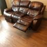 Leather reclining couch Image 2