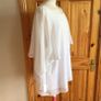 Ladies ZHENZI white floatie chiffon blouse top XXL 24/26 Includes postage Image 2