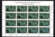 2010 Ireland Legendry Showbands The Royal Showband Commemorative Stamps Sheetlet Plate 1A1A1A1A Mint Never Hinged (MNH)
