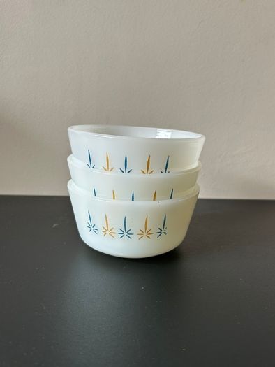 Fire King Candle Glow Replacements Custard Bowls