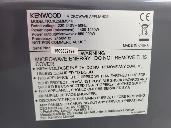 Microwave oven