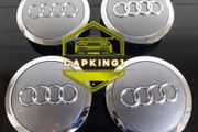 4 x Grey Audi Centre Caps (69mm) - FREE POST