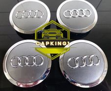 4 x Grey Audi Centre Caps (69mm) - FREE POST