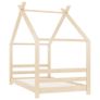 Kids Bed Frame Solid Pine Wood 80x160 cm Image 2