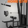 Cable Machine Attachment Set, Lat Pulldown Attachments for Home Gym Equipment, Tricep Pull Down Attachment for Home Gym Accessories, Lat Pull Down Bar and Tricep Rope Cable Attachment Image 2