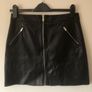 Mango faux leather skirt size M Image 2