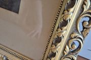 Vintage Ornate Gold Frame &amp; Painting