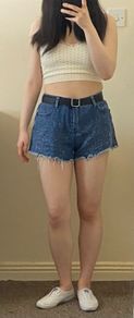 Denim shorts