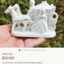 Vintage Rare Porcelain Horse Carriage Image 6