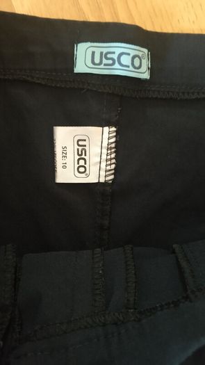Navy school flared trousers