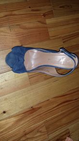 Navy Wedge Sandals