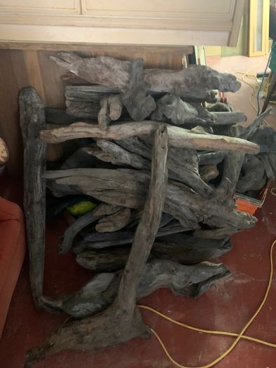 Substantial Collection of Old Bog Oak. Delivery by van can be arranged.