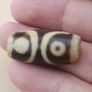 Vintage 3 Eyes Himalayan Tibetan Agate Dzi Bead Amulet Image 6