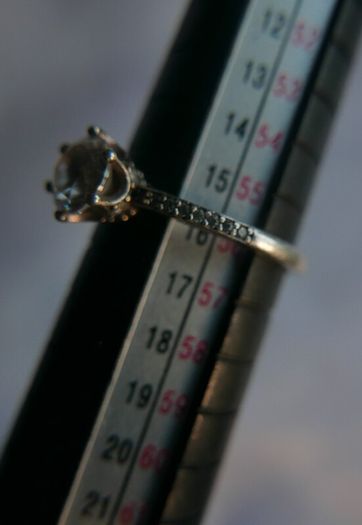 Authentic PANDORA 925 Sterling Silver Clear CZ Sparkling Crown Ring size P