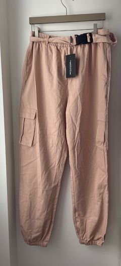 Prettylittlething nude utility joggers size 14