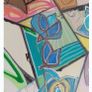 Original Abstract Painting  inspired by a box of Cadbury Roses Chocolate Image 9