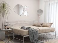 main image for ad Sofa Bed Frame White Metal 90x200 cm