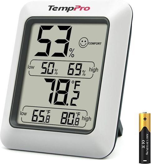 Thermo-Hygrometer Indoor Room Thermometer with Recording and Climate Indicator for Room, Climate Control Monitor