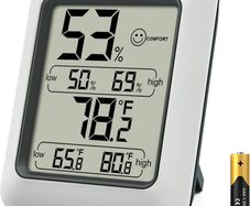 Thermo-Hygrometer Indoor Room Thermometer with Recording and Climate Indicator for Room, Climate Control Monitor