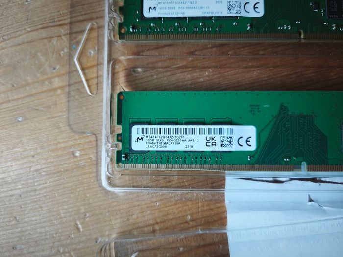 2x16gb Ddr4 Ram 3200mhz Micron