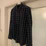 Zara Mens Navy Check/Tartan Shirt Image 6