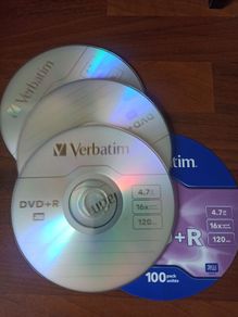 verbatim blank dvd+r 16x