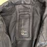 David Moore Black Leather Jacket Zip Up Short Jacket Size L Image 2