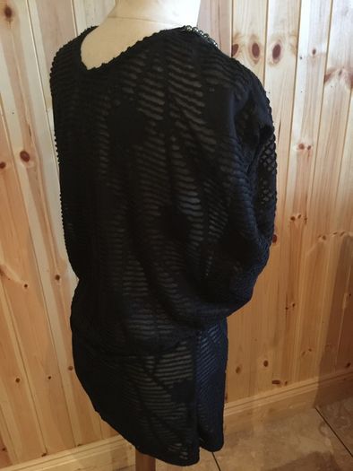 Unusual Black Patterned Dress