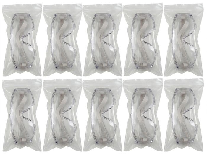 150x Safety Goggles - Anti-Fog Clear - Brand New Sealed - Job Lot / Bundle