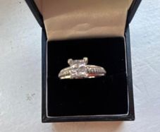 Antwerp White Gold Diamond Quad Cluster Ring  4 P