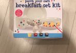 Paint your own breakfast set kit
