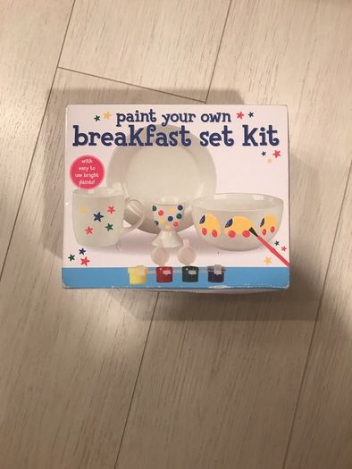 Paint your own breakfast set kit