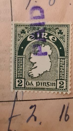IRISH 2d STAMP.. Open to offers and advice.