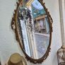 Mirror Vintage Gold painted  metal Mirror Image 7