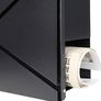 NEW SALE | Metal Wall Mounted Letterboxes with Key Lock, Large Mail Box with Newspaper Compartment, White, 13" x 14 2/5" x 4 1/5" Image 4