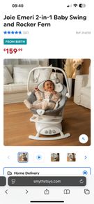 Joie 2-in-1 baby swing and Rocker Fern