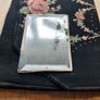 Vintage Black Clutch Purse / Evening Bag with Petite Point Flowers Image 9