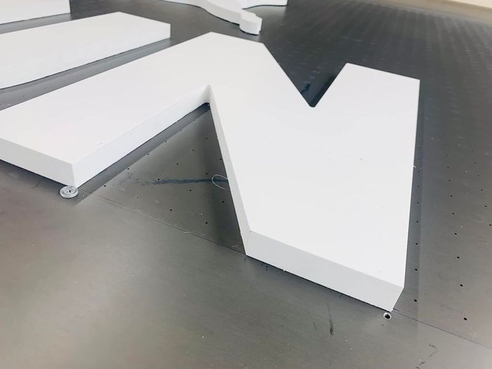 Large 19mm thick foamex letters and logos