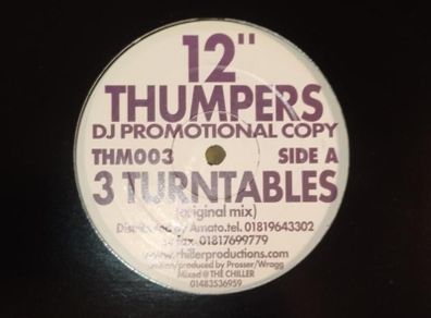 12" Thumpers - 3 Turntables - Oldschool Hard House - Dublin Classic!