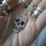 crystal skull earrings Image 3