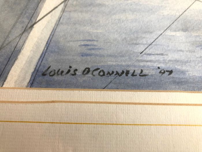 Louis O Connell Painting of Howth Harbour