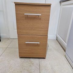 2 drawer Wooden Filing Cabinet