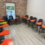 School chairs with built in desktop Image 6