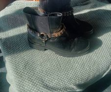 Buckled chained Chelsea Ankle Boots