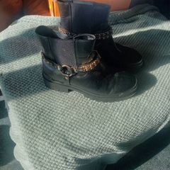 Buckled chained Chelsea Ankle Boots