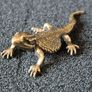 3 brass lizards. Image 3
