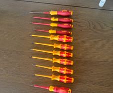 VDE Screwdrivers Flat Head Wiha Wera Stanley