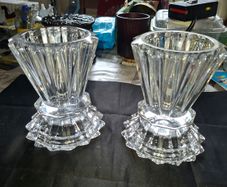 A Beautiful Pair of Waterford Crystal Vases or Large Candle Holders, Postage Available,