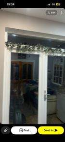 Exterior teak glass doors ( painted whites)